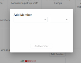 Add Member Menu