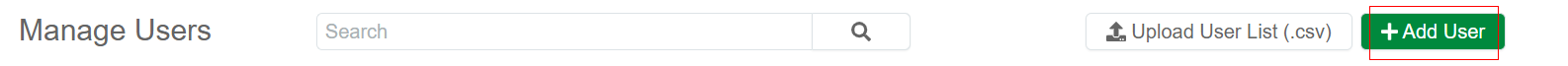 Add User Button