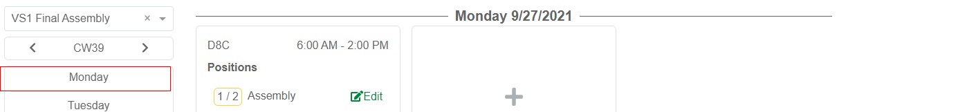 Day Selector